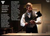 MEDIA - ABRAHAM LINCOLN  CHASSEUR DE VAMPIRES  - Une photo dans Entertainment Weekly