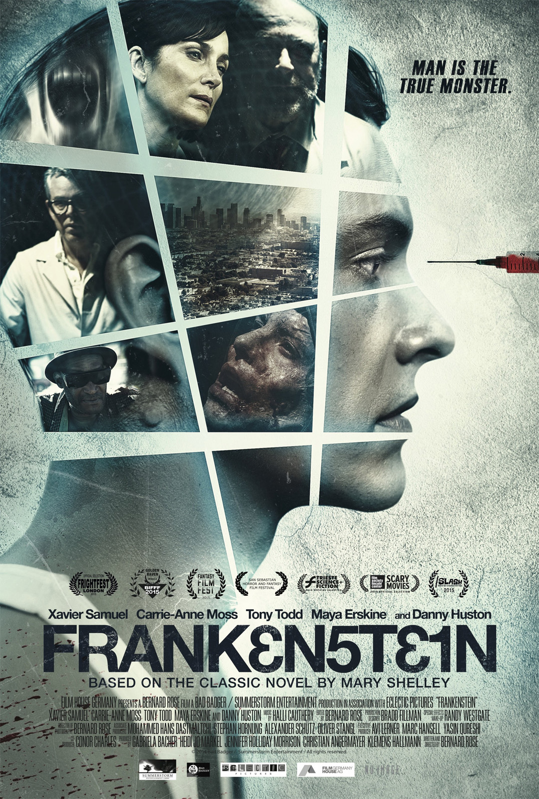 Critique Frankenstein, un film de Bernard Rose, 2015