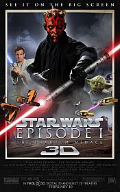 MEDIA - STAR WARS EPISODE I - LA MENACE FANTOME - Une affiche pour la version 3D 