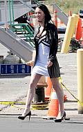 TRANSFORMERS 3  LA FACE CACHEE DE LA LUNE Megan Fox sur le plateau de TRANSFORMERS 3