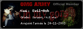 Carte de Evil-Ash