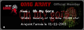 Oh My Gore Army card