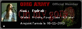 Fydrak Army card