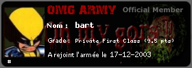 bart Army card